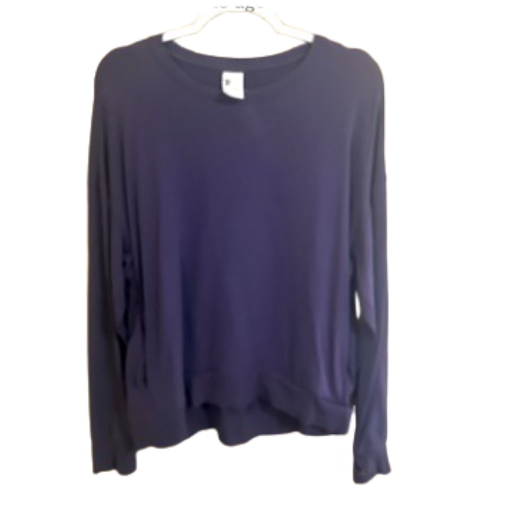 All in Motion XXL Crewneck Sweatshirt Cotton Modal Relaxed Fit Hidden Pocket